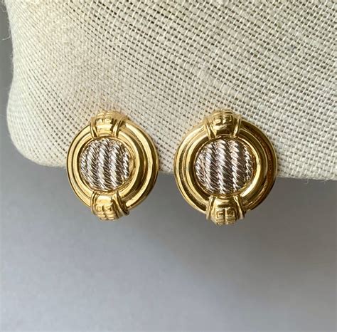 givenchy silver earrings|Givenchy gold earrings vintage.